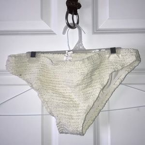 White Crochet Bikini Bottoms